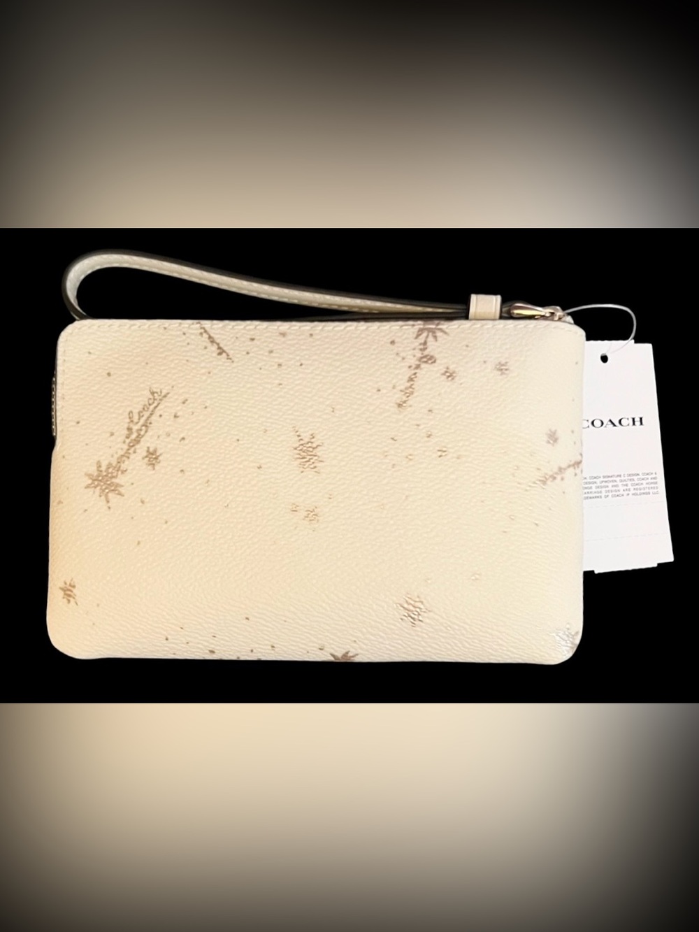 Coach Corner Zip Star Wristlet In Chalk Multi, NWT - Picture 6 of 16